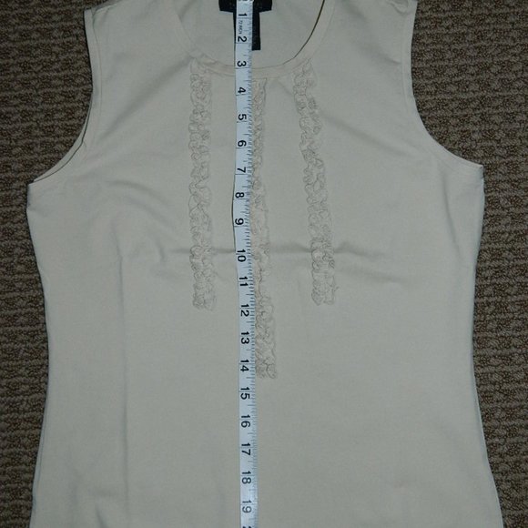 The Limited Stretch Sleeveless Top w/Small ruffle bib - Picture 7 of 8